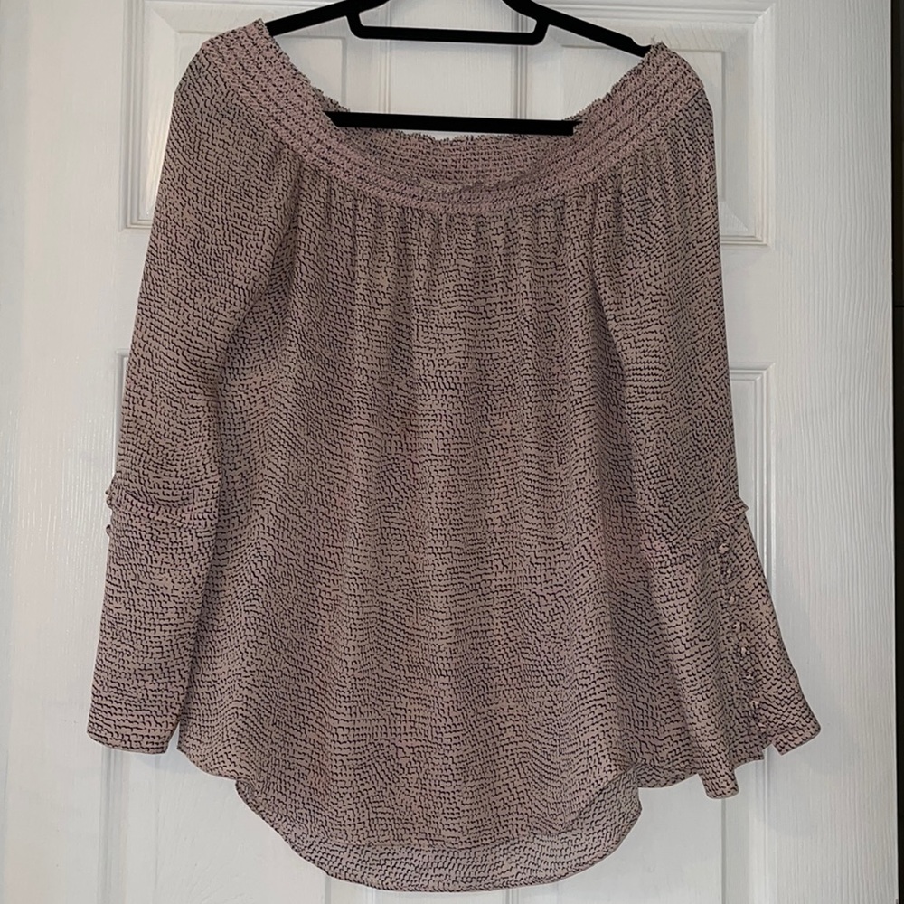 Derek Lam 100% silk off the shoulder blouse